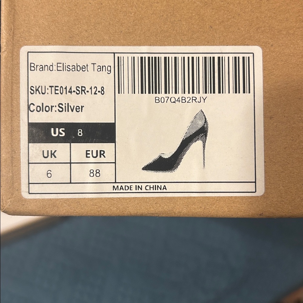Elisabet Tang Pump silver size 8 - Picture 7 of 7